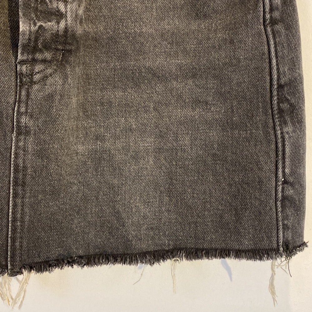 Free People Rugged ALine Denim Skirt in black size 27 OB823235 - Picture 8 of 15